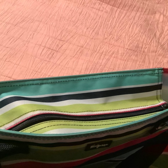 Thirty-One tall organizing tote, looks new, zipper top, pockets - Picture 4 of 10